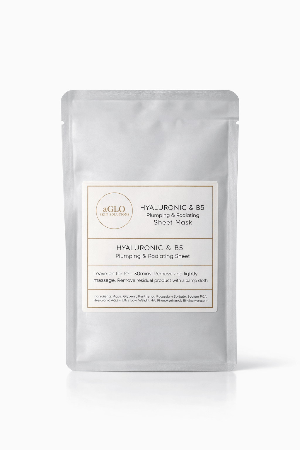 Hyaluronic + B5 Clinical Hydration Sheet Mask aGlo Skin Prescriptions aGlo Skin Prescriptions