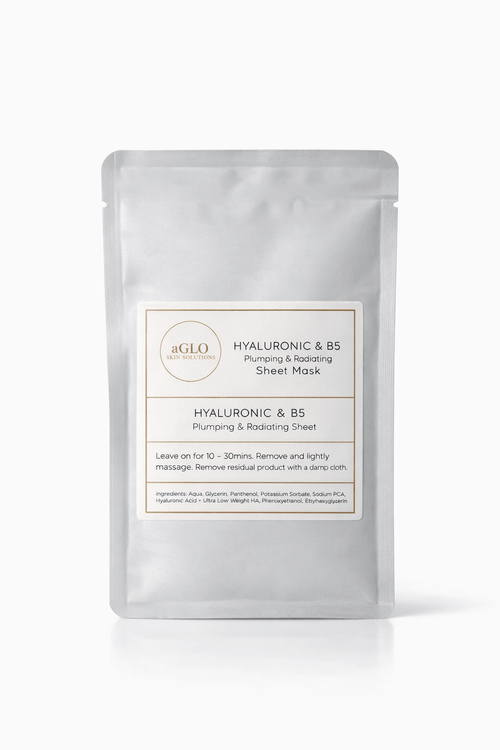 Hyaluronic + B5 Clinical Hydration Sheet Mask aGlo Skin Prescriptions aGlo Skin Prescriptions